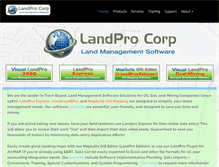 Tablet Screenshot of landpro.com